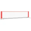 vidaXL Filet de tennis noir et rouge 400x100x87 cm Voir les images du produit 1