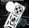 A close-up of a phone case with a ring holder and a magnetic attachment, shown in a car interior. Produktbild-Vorschau
