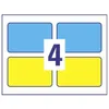 Etikety v bloku 45x30mm farebné permanentné 100x kusov Náhľad obrázku produktu 2