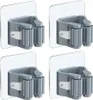 Besenhalter, 4er-Pack, ohne Bohren, Wandmontage, Produktbild-Vorschau 1