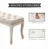 HOMCOM Polsterbank Sitzbank Truhenbank Schuhbank Vintage Produktbild-Vorschau 5