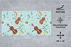 MuchoWow® Schreibtischunterlage Musik - Cello - Noten 80x40 Produktbild-Vorschau 2