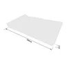 A diagram of a foldable mattress with dimensions indicated. Podgląd zdjęcia produktu