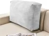 Bezug für Sofa RÜCKENKISSEN, ECKSOFA Samt, hellgrau Produktbild-Vorschau 1