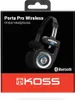The image shows the retail packaging for Koss Porta Pro Wireless On-Ear Headphones. Produktbild-Vorschau