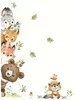 GKA Kinder Türaufkleber GK74 Waldtiere Bär Fuchs Produktbild-Vorschau 4
