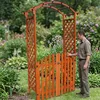 Arco di rose in legno con porta Pergola ad arco traliccio Anteprima dell’immagine prodotto 8