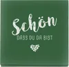itenga 80x Serviette Schön dass du da bist - DUNKELGRÜN - Produktbild-Vorschau 2