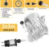 3x2M Led Lichterkette Innen, Warmweiß Lichternetz 31V Produktbild-Vorschau 8