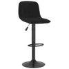A black velvet bar stool on a white background. Náhľad obrázku produktu