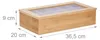 Relaxdays Teebox, Bambus, 10 Fächer, groß, stabil, Produktbild-Vorschau 4
