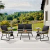 Yaheetech 4-tlg. Gartenmöbel-Set aus Polyrattan, 2-Sitzer & Produktbild-Vorschau 1
