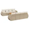 The Living Store 9-tlg. Garten-Sofagarnitur mit Kissen Produktbild-Vorschau 3