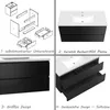 100 cm Badmöbel-Set Unterschrank mit Keramik waschtisch 2 Produktbild-Vorschau 4