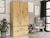 Skříň šatna 90 cm 2 dveře 2 zásuvky FRAMIRE B-9TIP artisan Náhled obrázku produktu 2