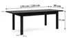 Masseno ESSTISCH BRUNO 170 cm - 220 cm / 90 cm x 77 cm Produktbild-Vorschau 2