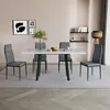 tavolo da pranzo allungabile Vicco Tisko Bianco/nero 160 x Anteprima dell’immagine prodotto 6