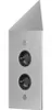 Thebo Prise d'angle 17586/200/2C Acier inoxydable double ST Voir les images du produit 2