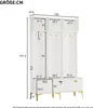 MODFU Garderoben-Set 120×40×191cm Kleiderschrank mit Produktbild-Vorschau 7