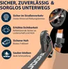 Marketing image highlighting features of a scooter. Produktbild-Vorschau