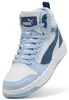 Puma Rebound V6 Mid Jr White-Dark Indigo-Haute Tropic Größe Produktbild-Vorschau 11