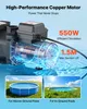 Pompe de piscine VEVOR 550 W, pompe filtrante 14 000 L/H Voir les images du produit 3
