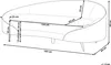 BELIANI Sofa Hellbeige Samt 2-Sitzer Oval Gebogen Dicke Produktbild-Vorschau 8