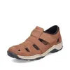 Rieker Herren Echtleder Slipper braun, Herren:43 EU Produktbild-Vorschau 5