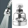 A split image showing a faucet sprayer head in use on the left and a standalone view of the sprayer head on the right. Produktbild-Vorschau