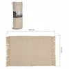 Fransenteppich, 100% Baumwolle, 180 x 120 cm Produktbild-Vorschau 5
