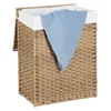 Songmics Wäschekorb Rattan 90L faltbar Natural Produktbild-Vorschau 11
