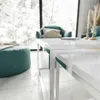 Couchtisch Yoshi 2in1 Kaffeetisch Hochglanz verchromtes Produktbild-Vorschau 3