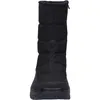 A black winter boot shown from the back. Voir les images du produit
