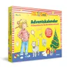 A product shot of a children's advent calendar with illustrations of a girl, a cat, and Christmas-themed items. Náhled obrázku produktu