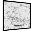 MuchoWow® Gerahmtes Poster Karte - Deutschland - Göppingen Produktbild-Vorschau 1