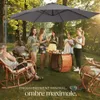 Parasol DARIA 300 cm avec pied déporté et housse de Voir les images du produit 7