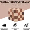 Schlangenwürfel 4x4 Gr. L - 8 cm Kantenlänge - Snake Cube - Produktbild-Vorschau 6