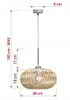 Luxolar Pendelleuchte BOHO E27 LED 40 W Natural Bambus E27 Produktbild-Vorschau 3