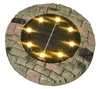 6x LED Solarleuchte Steinoptik warmweiß Gartenleuchte Produktbild-Vorschau 2