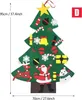 Vianočný stromček s odnímateľnými plstenými ozdobami DIY Náhľad obrázku produktu 4