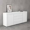 doporro Sideboard Kommode in Weiß matt 167x36 cm Produktbild-Vorschau 3