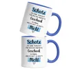Tasse Blau mit Spruch Schatz ich habe versucht das perfekte Produktbild-Vorschau 2