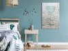 Italienischer Leinwand Leinwandbild - Blue Lily (1 Part) Produktbild-Vorschau 2