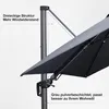 PURPLE LEAF Sonnenschirm Twist 360 cm x 270 cm, Kippbar Produktbild-Vorschau 8