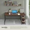 Bureau informatique CANTON 120x60x75,5cm - Bois foncé Voir les images du produit 4
