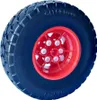 A close-up studio shot of a single LEGO tire with a red rim. Podgląd zdjęcia produktu