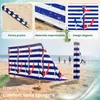 Lantigo Paravento da Spiaggia Ancora rossa e blu 10m | Anteprima dell’immagine prodotto 3