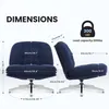 IWMH Chaise de bureau sans roulettes, chaise de bureau Voir les images du produit 2