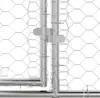 vidaXL Gabbia per cani, argento, 2 x 2 x 2 metri, acciaio Anteprima dell’immagine prodotto 6