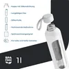 Wessper Trinkflasche Glas Mit Silikonhülle, Wasserflasche Produktbild-Vorschau 5
